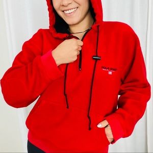 VINTAGE Polo Sport Half Zip Hoodie Sweatshirt